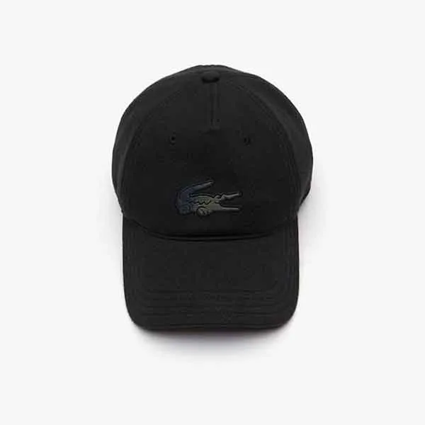 Mũ Lacoste Casquette Sport Avec Crocodile Camouflage Màu Đen