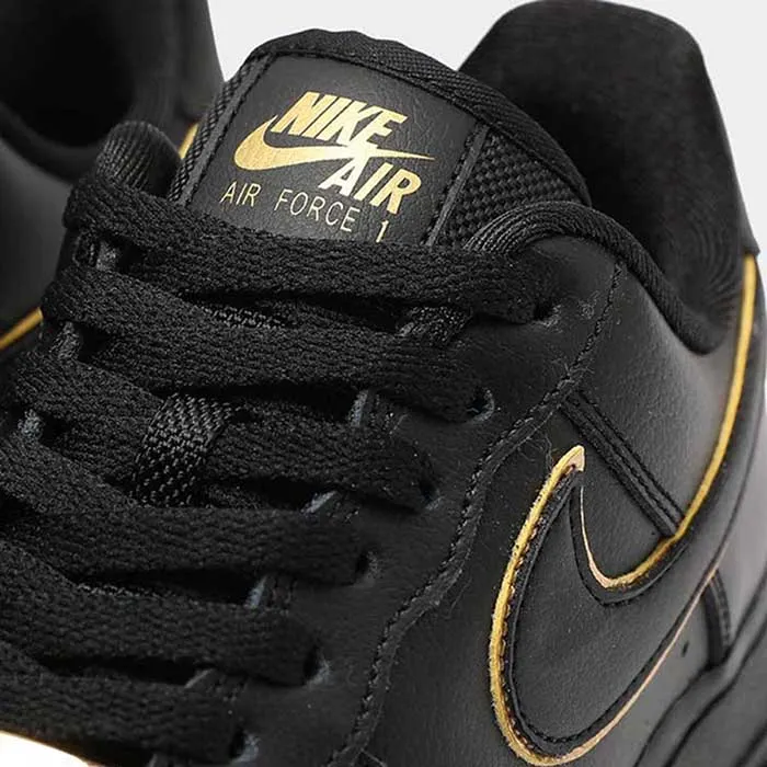 Giày Nike Air Force 1 07 Ess Black-Metallic Gold AQ2132-005 Màu Đen Size 40