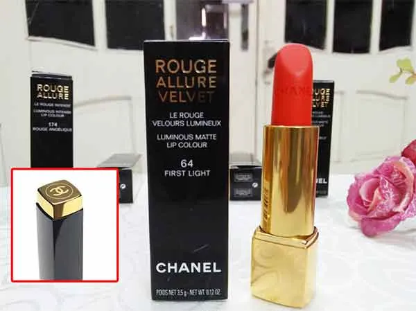 Son Chanel Rouge Allure Velvet Màu 64 First Light