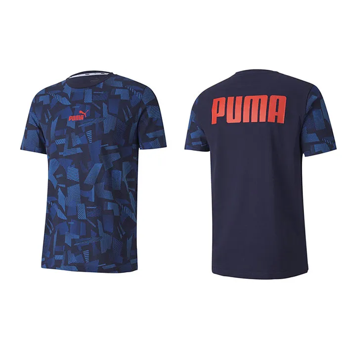Áo Thun Puma Summer Print Men's Aop Tee Màu Xanh Navy - Thời trang - Vua Hàng Hiệu