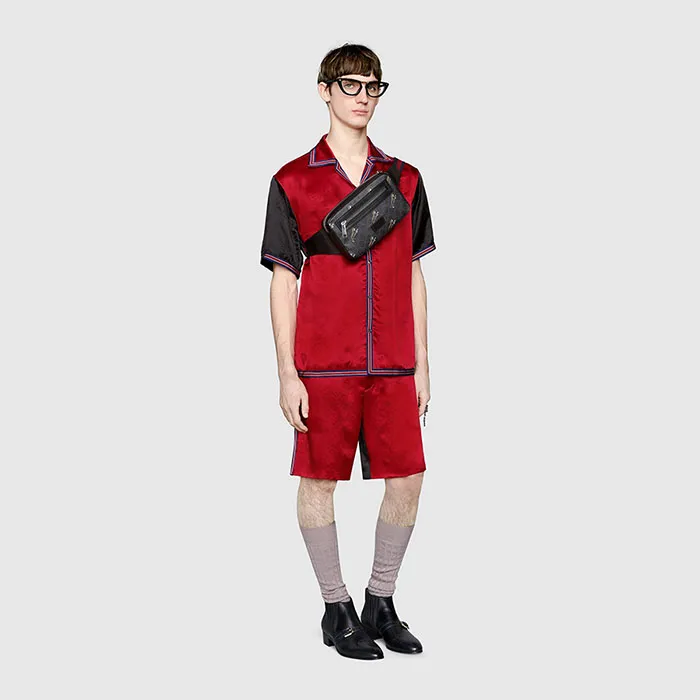 Túi Đeo Hông Gucci Bestiary Belt Bag With Tigers Màu Xám Đen