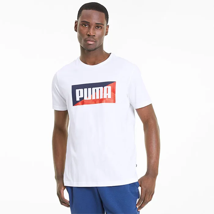 Áo Thun Puma Summer Print Men's Graphic Tee Màu Trắng - Thời trang - Vua Hàng Hiệu