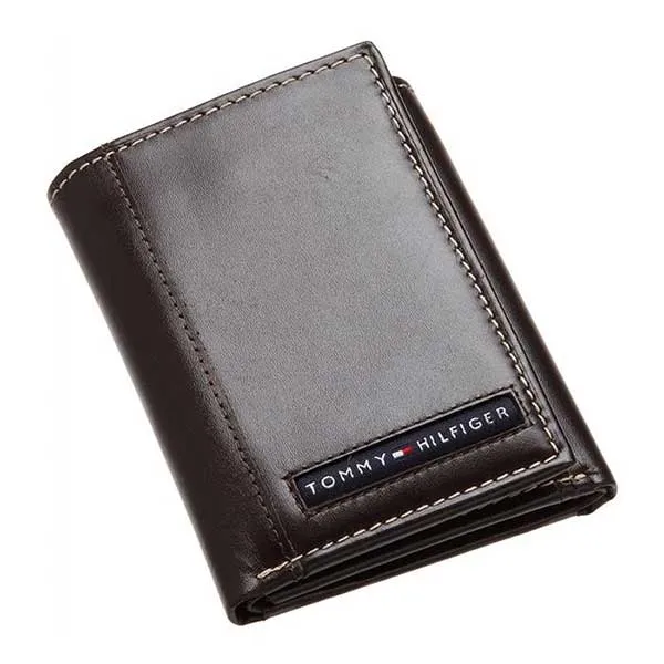 Ví Nam Tommy Hilfiger Mens Cambridge Trifold Wallet Brown 5676/02 Màu Nâu - Túi xách - Vua Hàng Hiệu
