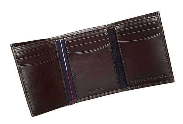 Ví Nam Tommy Hilfiger Mens Cambridge Trifold Wallet Brown 5676/02 Màu Nâu - Túi xách - Vua Hàng Hiệu
