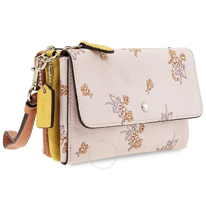 Ví Cầm Tay Nữ Coach Ladies Pink Floral Wallet Màu Hồng - Túi xách - Vua Hàng Hiệu