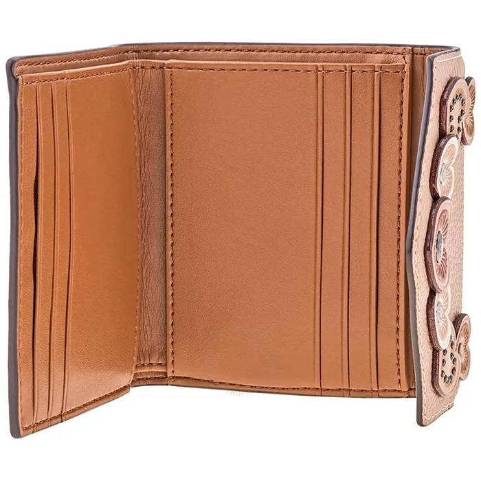 Ví Cầm Tay Nữ Coach Ladies Small Leather Wallet- Beige Hearts Màu Be - Túi xách - Vua Hàng Hiệu