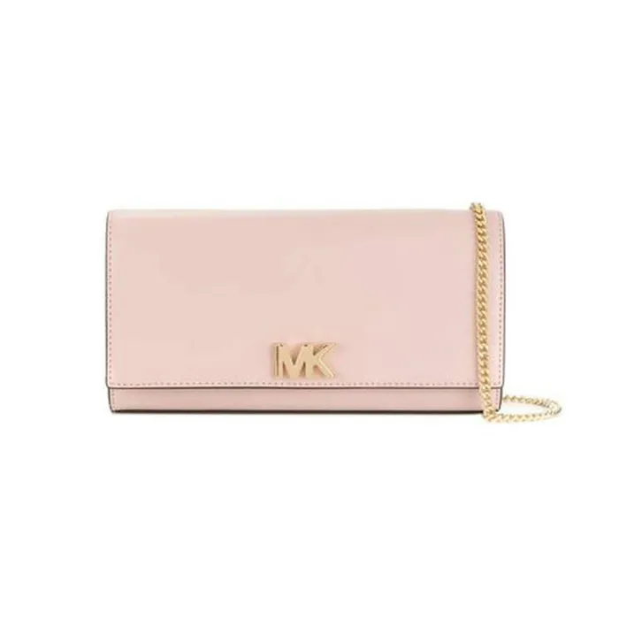 Ví Michael Kors MK Mott Leather Clutch Light Pink Màu Hồng