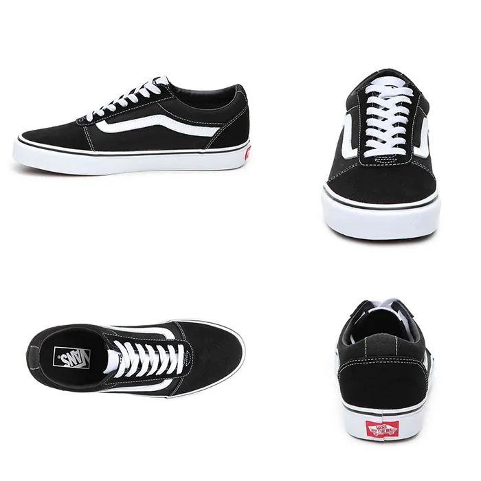 Giày Sneaker Vans Ward Low Top Sneaker Black/White Màu Đen Trắng - Giày - Vua Hàng Hiệu