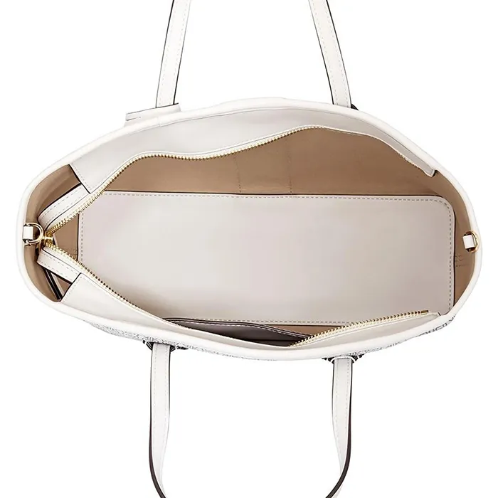 Túi Tote Tory Burch Gemini Link Canvas Small Tote- New Ivory Gemini Link Màu Trắng