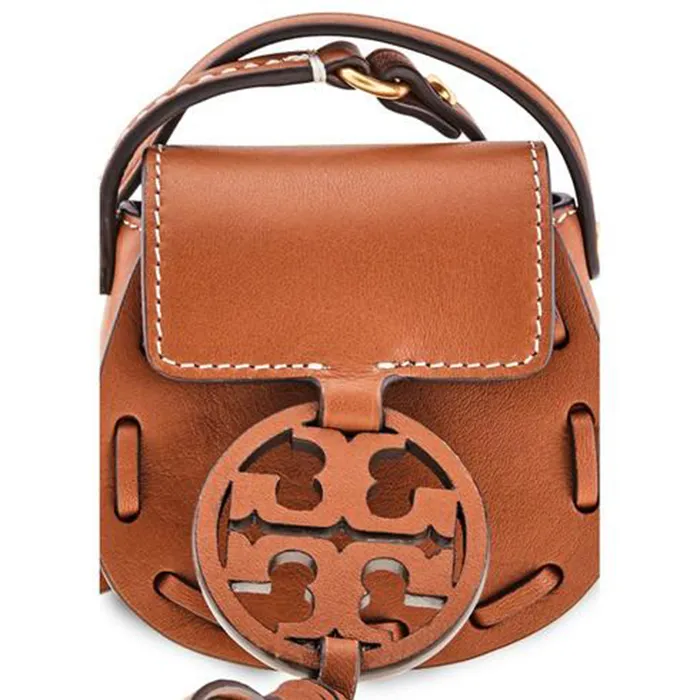 Túi Đeo Chéo Tory Burch Miller Micro Leather Crossbody Bag Màu Nâu Nhạt