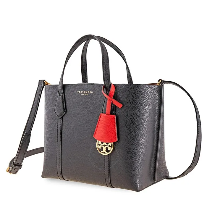 Túi Tote Tory Burch Perry Small Triple-Compartment Tote Màu Đen - Túi xách - Vua Hàng Hiệu