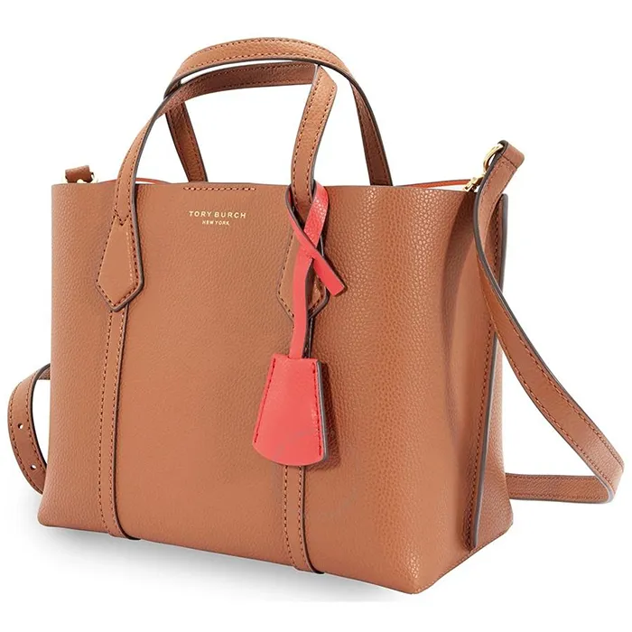 Túi Tote Tory Burch Perry Small Triple-Compartment Tote- Light Umber Màu Nâu - Túi xách - Vua Hàng Hiệu