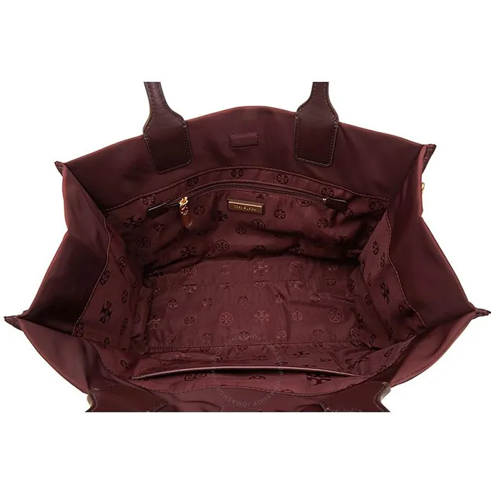 Túi Tote Tory Burch Ella Mini Nylon Tote- Port Màu Đỏ - Túi xách - Vua Hàng Hiệu