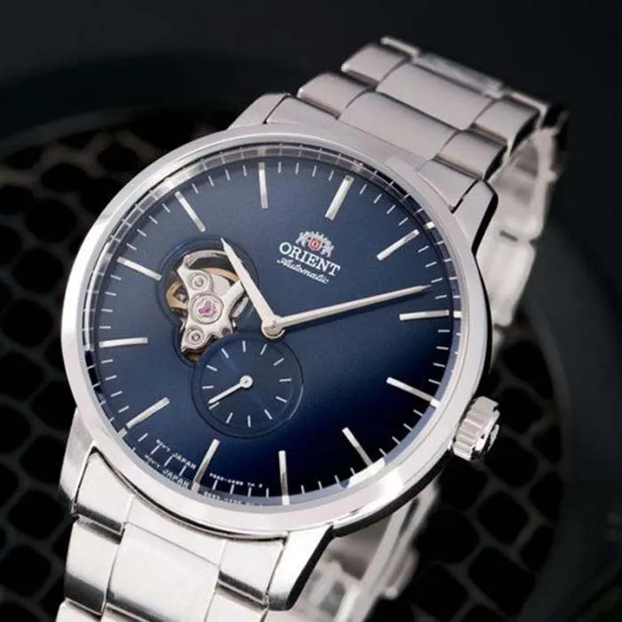 Đồng Hồ Nam Orient Maestro Open Heart Blue RA-AR0101L