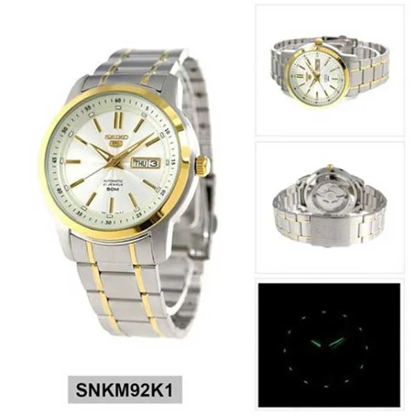 Đồng Hồ Seiko SNKM92K1 Dây Demi Lịch Lãm