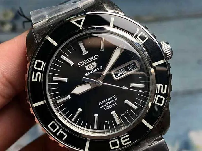 Đồng Hồ Nam Seiko 5 Automatic SNZH55K1 Màu Bạc Đen - Đồng hồ - Vua Hàng Hiệu