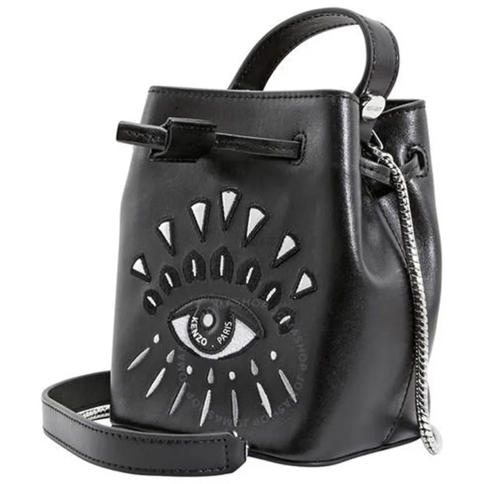 Balo Kenzo Ladies Shoulder Bag Black Mini Bucket Màu Đen