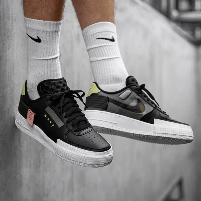 Giày Nike Air Force 1 Type Black CI0054-001 Màu Đen - Giày - Vua Hàng Hiệu