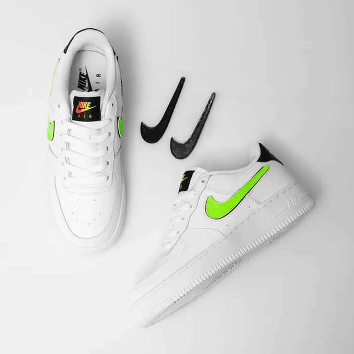 Giày Sneaker Nike Air Force 1 LV8 3 GS Green Strike AR7446 100 Màu Trắng Size 36.5 - Giày - Vua Hàng Hiệu
