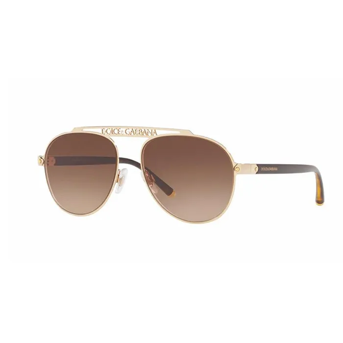 Kính Mát Dolce & Gabbana D&G DG2235 Gold/Brown Gradient Lens - Kính mắt - Vua Hàng Hiệu