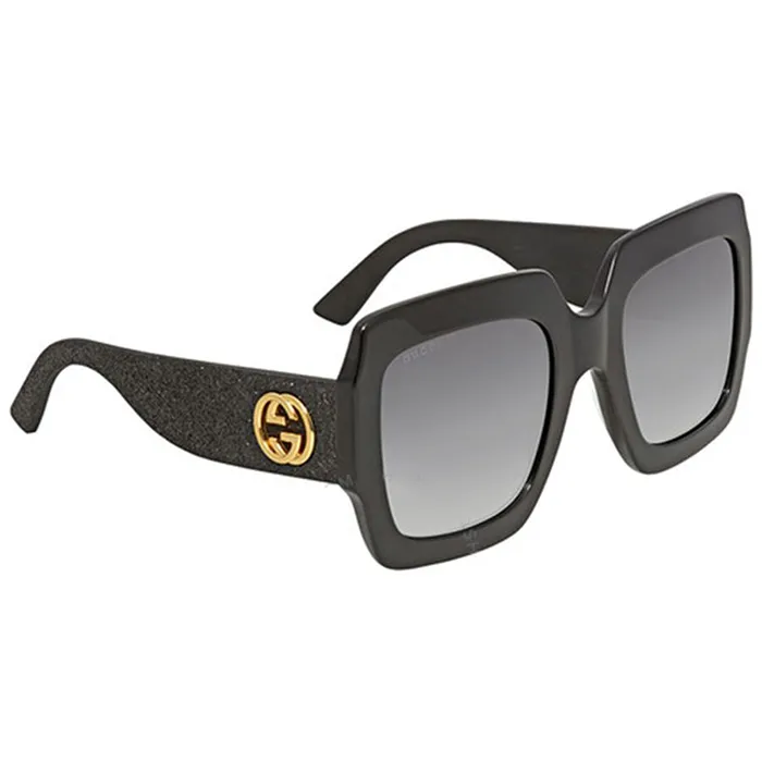 Kính Mát Gucci Grey Gradient Square Ladies Sunglasses GG0102S 001 54