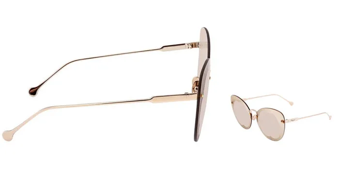 Kính Mát Salvatore Ferragamo Light Grey Butterfly Ladies Sunglasses