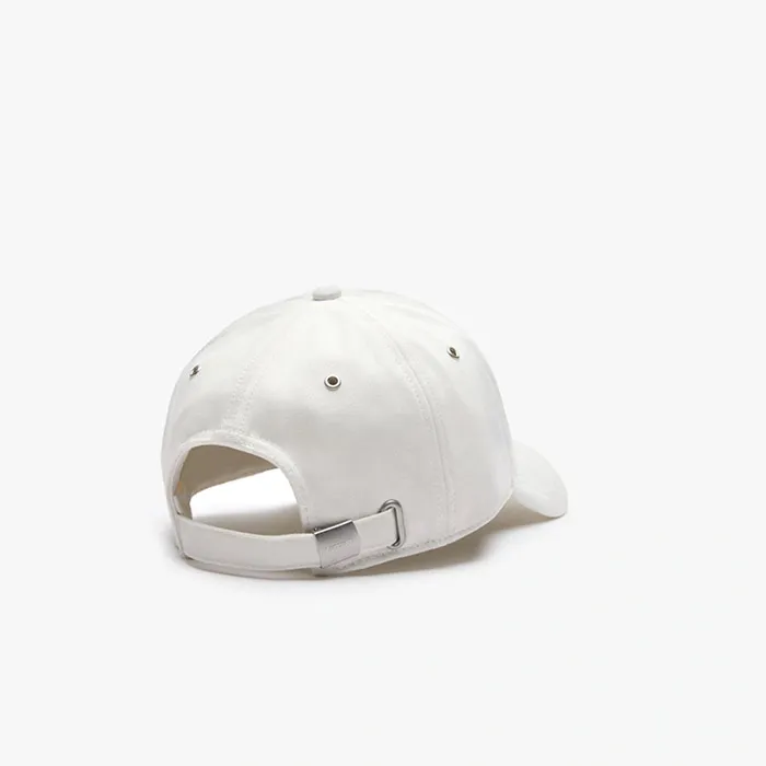 Mũ Lacoste Multicolored Logo Cotton Màu Trắng