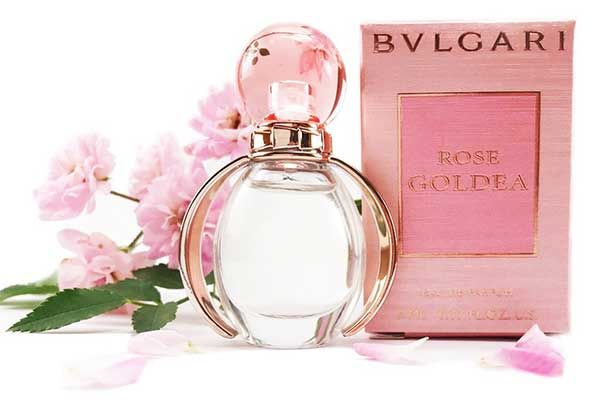 Thiết kế chai nước hoa Bvlgari Rose Goldea 5ml EDP