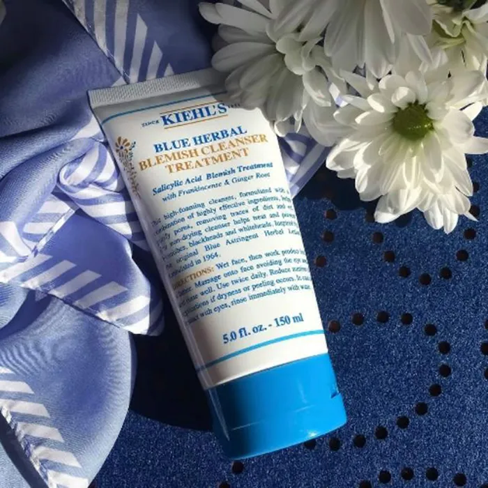 Sữa Rửa Mặt Kiehl's Dạng Gel Blue Herbal Blemish Cleanser Treatment, 150ml - Sữa Rửa Mặt - Vua Hàng Hiệu