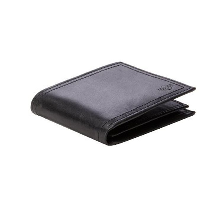 Ví Nam Dockers Mens Extra Capacity Leather Wallet Màu Đen - 1