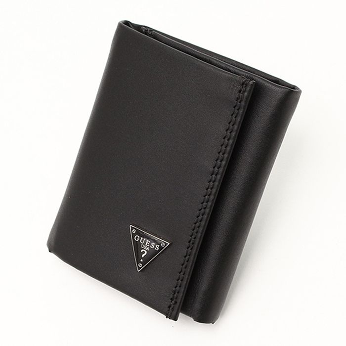 Ví Nam Guess Men's Leather Trifold Wallet - 31GU11X011 Màu Đen - 3