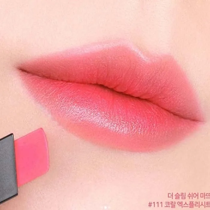 Son Yves Saint Laurent YSL Rouge Pur Couture The Slim Sheer Matte 111 Corail Explicite Màu Hồng San Hô - Son Môi - Vua Hàng Hiệu