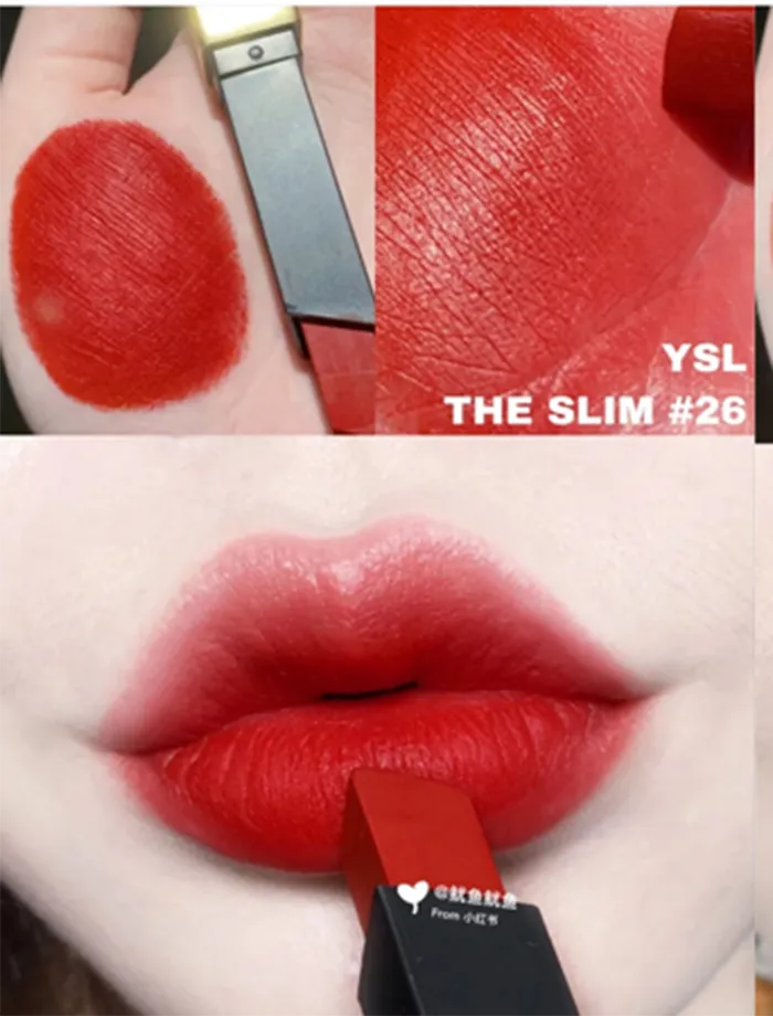 Son Yves Saint Laurent YSL Rouge Pur Couture The Slim 26 Rouge Mirage Màu Đỏ Thuần - Son Môi - Vua Hàng Hiệu