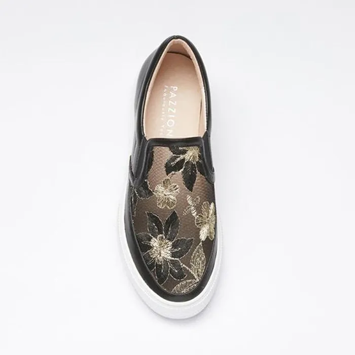 Giày Slip On Nữ Pazzion 5012-6 Màu Đen Size 36