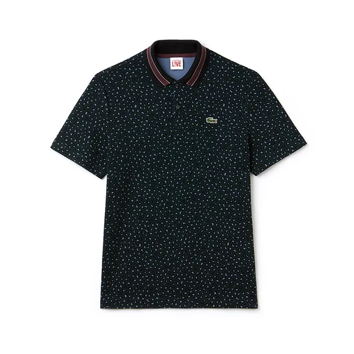 Áo Nam Lacoste Masculina Live Regular Fit Estampa Leopardo Màu Xanh Green Size S - Thời trang - Vua Hàng Hiệu