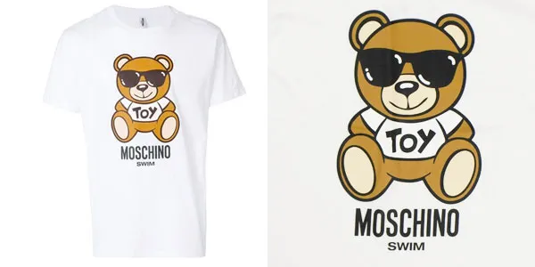 Áo Thun Moschino Women Toy Teddy T-shirt Màu Trắng