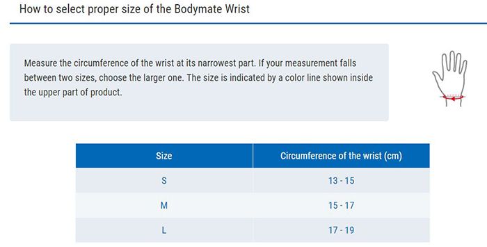 Băng Bảo Vệ Cổ Tay Zamst Bodymate Wrist Màu Đen Size L - 2