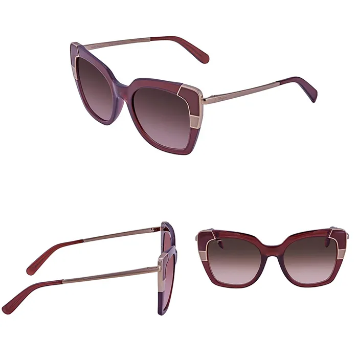 Kính Mát Salvatore Ferragamo Brown Gradient Cat Eye Ladies Sunglasses