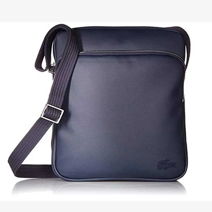 Túi Đeo Chéo Lacoste Men's Classic Petit Pique Double Bag Peacoat Xanh Navy