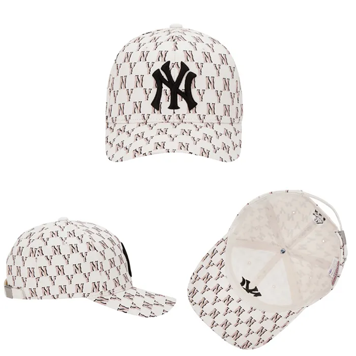 Mũ MLB High Monogram Adjustable Cap New York Yankees 32CPFDO11-50B Màu Trắng