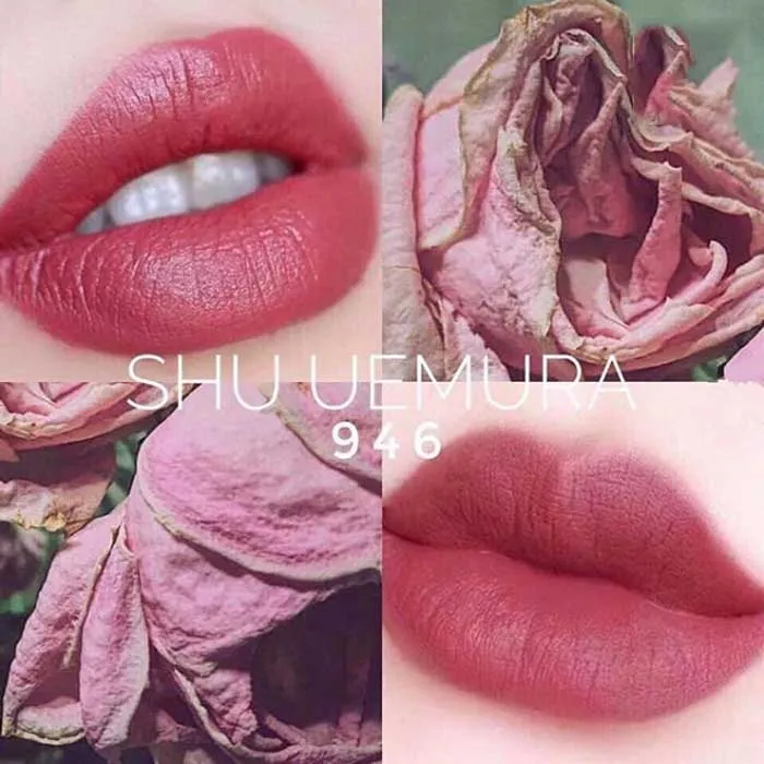 Son Shu Uemura 946 Màu Hồng Đất Vỏ Đen