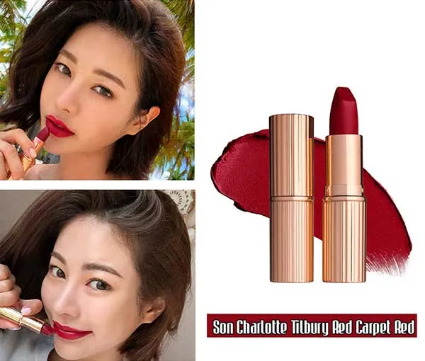 Son Charlotte Tilbury Màu Red Carpet Red - Đỏ Ruby vô cùng đẹp - Son Môi - Vua Hàng Hiệu