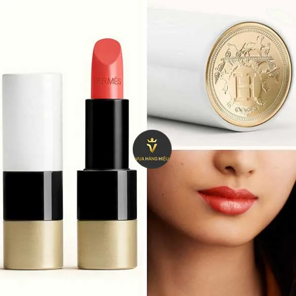 Son Rouge Hermès Satin Lipstick 36 - Corail Flamingo
