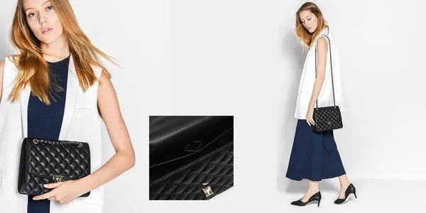 Túi Đeo Vai Nữ Charles & Keith CNK CK2-70150587 Quilted Clutch Màu Đen
