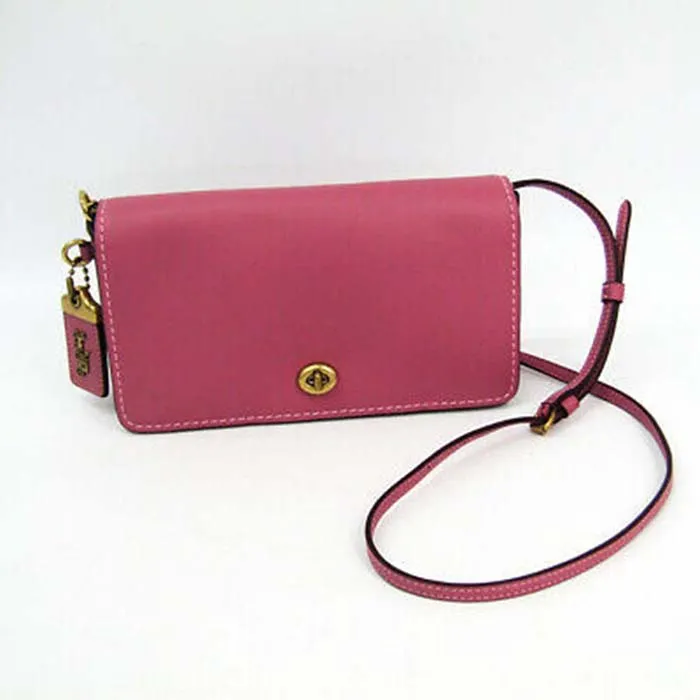 Túi Đeo Chéo Coach Dinky Crossbody 1941 Women's Leather Shoulder Bag Màu Đỏ Hồng - Túi xách - Vua Hàng Hiệu