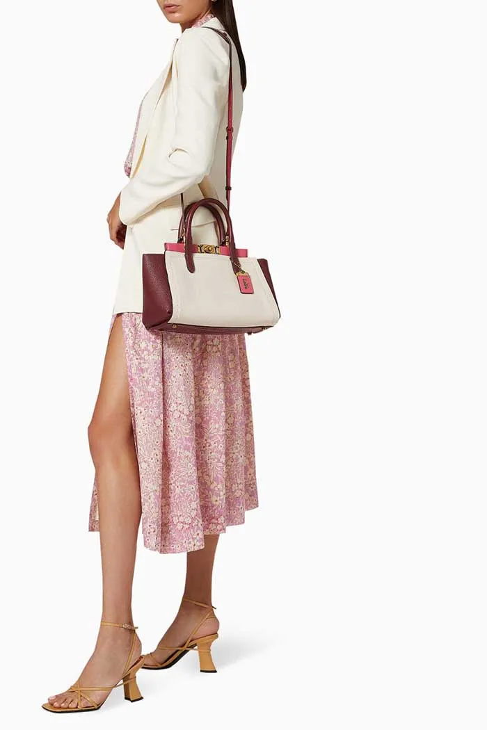 Túi Coach Troupe Carryall In Colourblock Pebble Leather