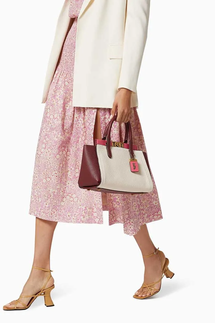Túi Coach Troupe Carryall In Colourblock Pebble Leather