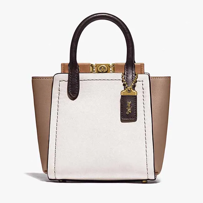 Túi Tote Coach 1941 Troupe Tote Màu Nâu Trắng