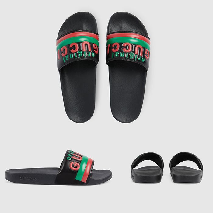 Dép Gucci Men's Original Gucci Slide Sandal Màu Đen - 2