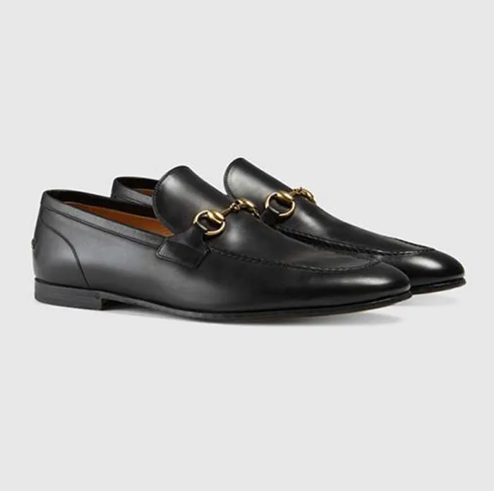 Giày Gucci Mocassins Gucci Jordaan En Cuir Màu Đen Size 41
